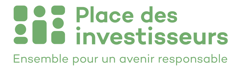 Place des investiseurs Logo et base line vert